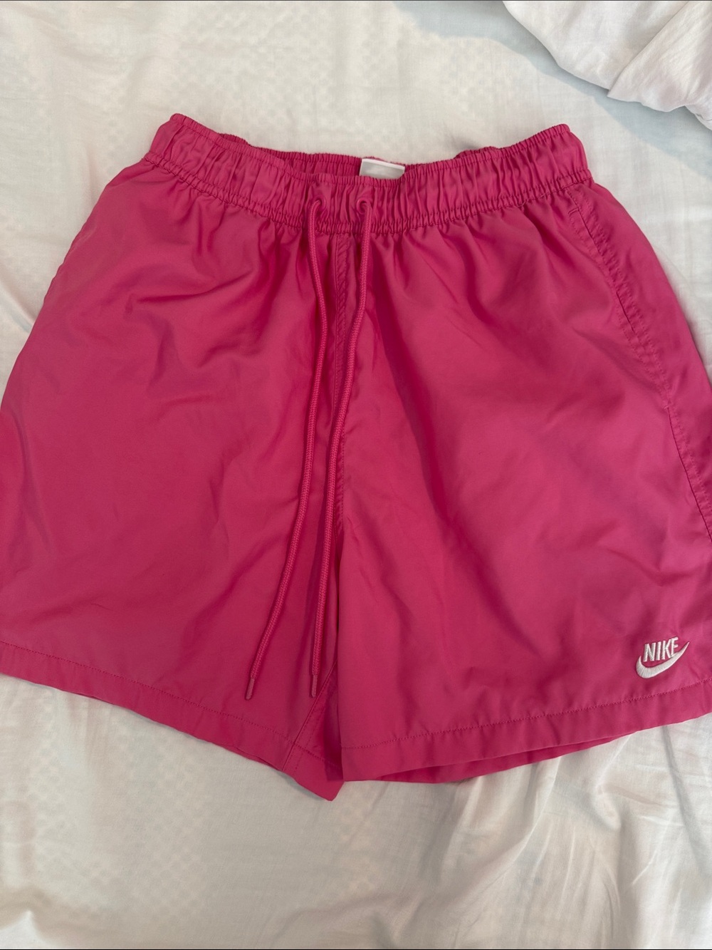 Nike Hot Pink Athletic Shorts with Drawstring